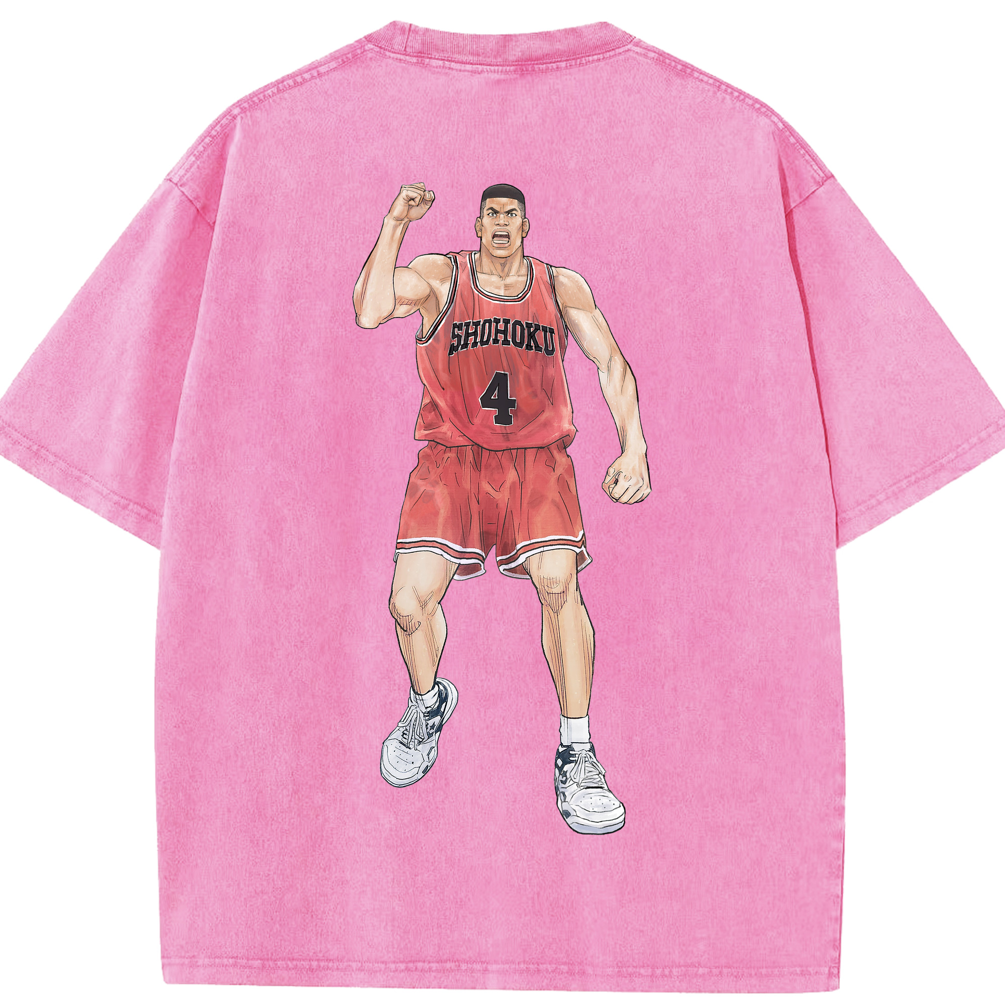 （画像用） SLAM DUNK／スラムダンク 綿100% ヴィンテージ風 半袖Tシャツ（背面プリント）